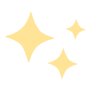 A graphic of three yellow stars.